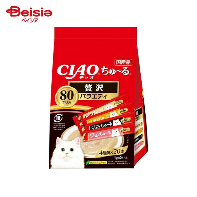 いなばペットフード CIAO ちゅ〜る 贅沢バラエティ 14g×80本 ペット