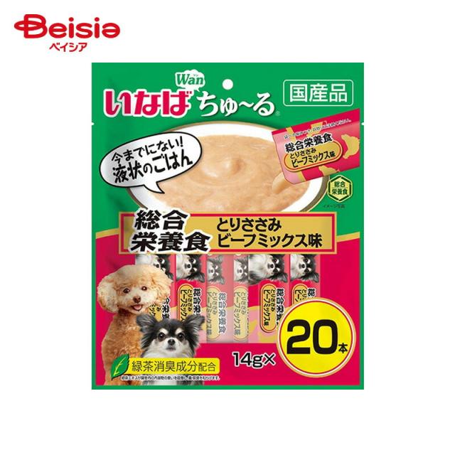 いなばペットフード いなば ちゅ〜る 総合栄養食 チーズ・野菜バラエティ （14g×20本）×16個 ペット | いなばペットフード ちゅ〜る 総合栄養食 犬 おやつ ドッグフード 国産 ペースト バラエティ チーズ 野菜 20本 まとめ買い 大容量