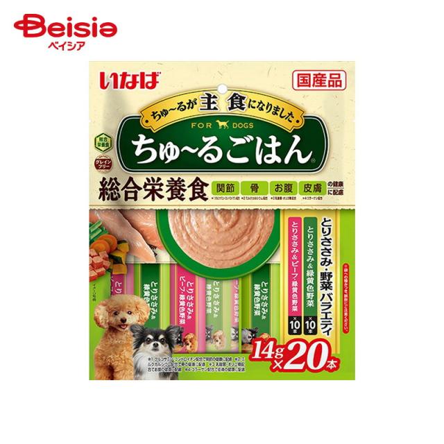 いなばペットフード ちゅ〜るごはん とりささみ・野菜バラエティ