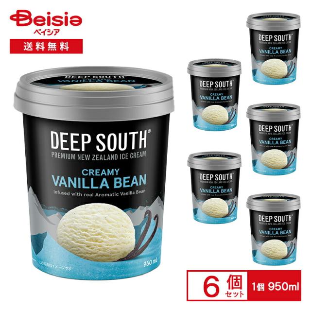 イワタニフーズ DEEP SOUTH バニラ 950ml×6 | アイスクリーム アイス
