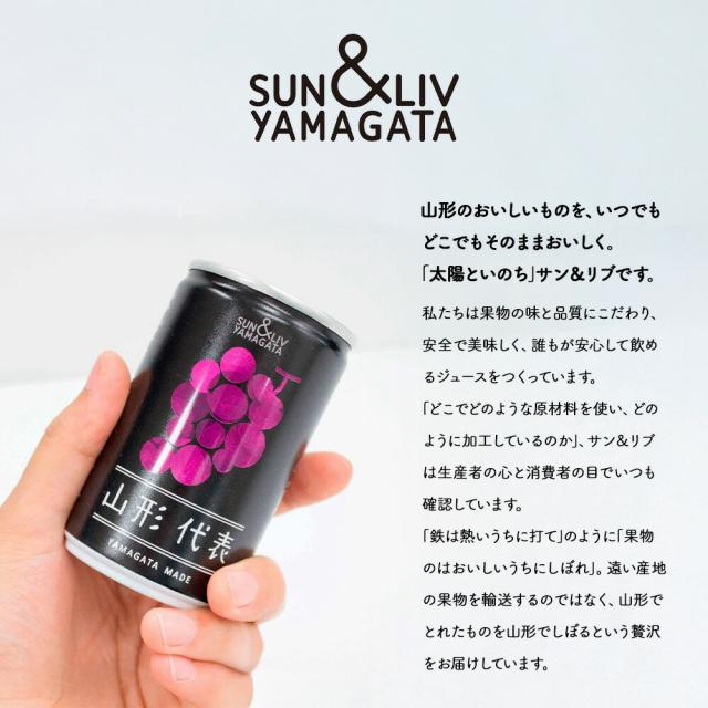 サン＆リブ 山形代表 ぶどうジュース40本／（160g×20本）×2箱 | 山形県産 国産 ぶどうジュース 160g 40本 ストレートジュース 果汁100% 葡萄 ジュース ギフト まとめ買い_2