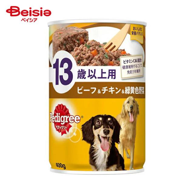 ペディグリー マースジャパンリミテッド ペディグリーP132 13歳ビーフ＆チキン＆緑黄色野菜400g×24 シニア まとめ買い ペット | ドッグフード ウェット 高齢犬 13歳 ビーフ チキン 野菜 シニア 食いつき 小分け まとめ買い