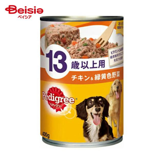 ドッグフード マースジャパンリミテッド ペディグリー13歳以上チキン＆野菜400g×24 シニア まとめ買い ペット | ドッグフード シニア 犬 13歳以上 チキン 野菜 ウェットフード まとめ買い 大容量 ペディグリー 缶詰 高齢犬 用 ペットフード 犬のえさ