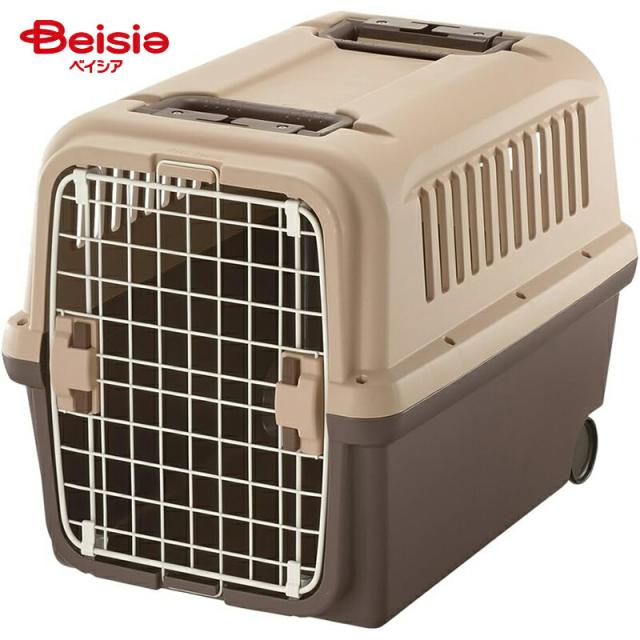 キャンピングキャリー折りたたみ L ダークブラウン〔ペット用品〕