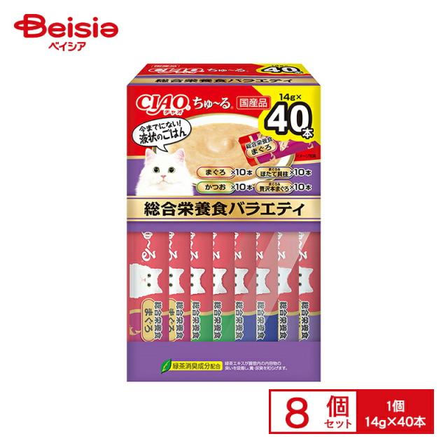 いなば CAIOちゅ〜る 総合栄養食バラエティ 14g 40P x8