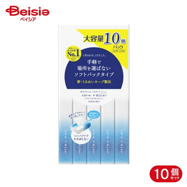 大王製紙 エリエール＋Water ソフトパック120組10P 10個