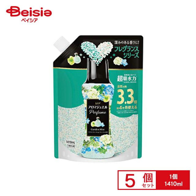 【ポイント5倍！5/18 16:00-6/28】P&amp;G レノアアロマジュエル パステルフローラル＆ブロッサムの香りつめかえ用超特大サイズ 1410ml×5個 |  レノア アロマジュエル パステルフローラル ブロッサム 詰め替え 超特大 洗濯ビーズ 香り付け まとめ買い 大容量