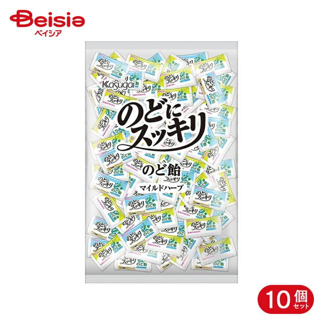 春日井製菓 のどにスッキリ 1kg 10個