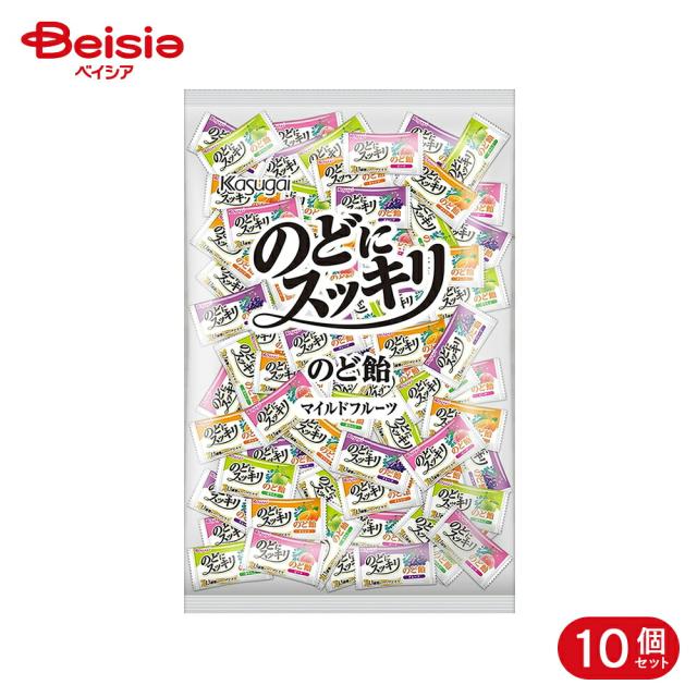 春日井製菓 のどにスッキリ フルーツアソート 1kg 10個
