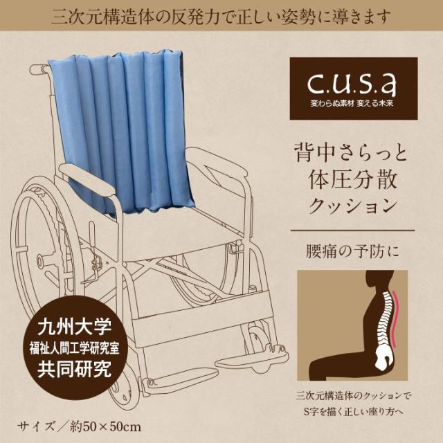 洗える 体圧分散 よりかかり クッション 車いす 介護 約50×50cm 介護用品 イケヒコ_1