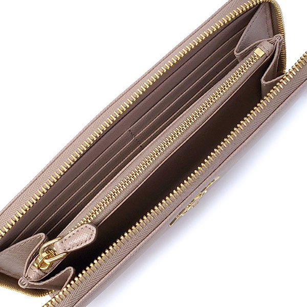 プラダ 財布 レディース PRADA サフィアーノレザー 1ML506 QWA F0236 ピンクベージュ 長財布 ラウンドファスナー_2