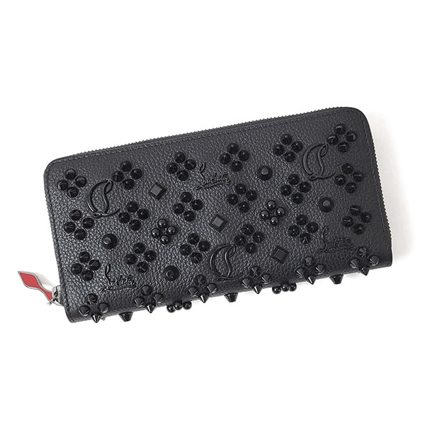 クリスチャンルブタン 財布 Christian Louboutin パネトーネ 3175224 ブラック 長財布 ラウンドファスナー
