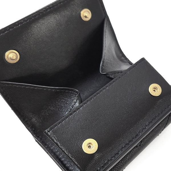 サンローラン 財布 レディース SAINT LAURENT モノグラム オリガミ タイニーウォレット 668274 BOWA1 1000 ブラック 三つ折り財布 ミニ財布_4