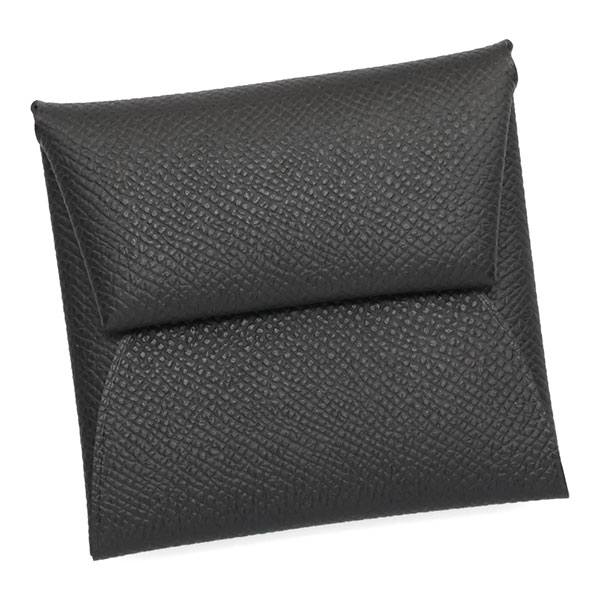 エルメス バスティア HERMES 小銭入れ ヴォーエプソン ブラック 041054 B刻印