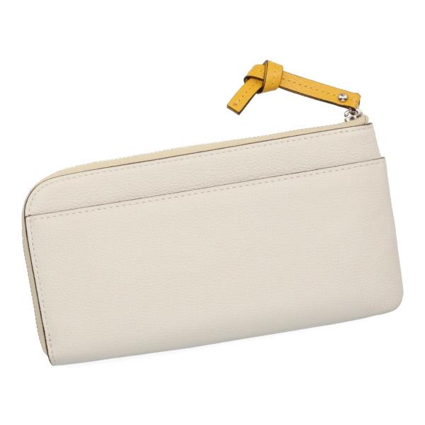 ペレボルサ 財布 レディース PELLE BORSA ベリーグッズ L字ファスナー コンパクト長財布 7204 IV アイボリー_2