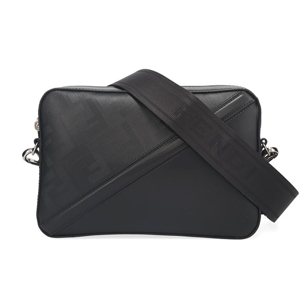 フェンディ バッグ メンズ FENDI ダイアゴナル カメラケース ブラック 7M0286 AQW1 F0GXN ショルダーバッグ