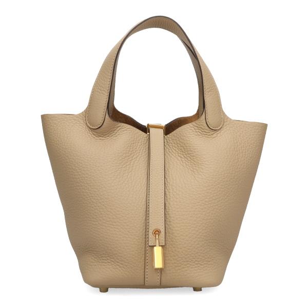エルメス ピコタン PM 18cm HERMES トリヨンクレマンス トレンチ ゴールド金具 056289 K刻印 ハンドバッグ トートバッグ