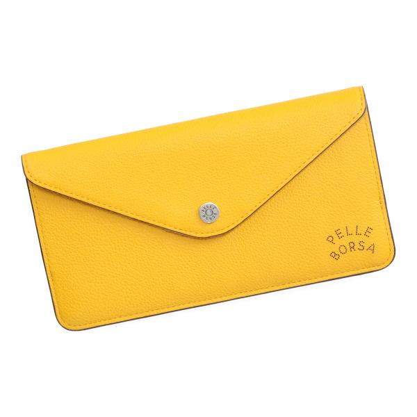 ペレボルサ 財布 レディース PELLE BORSA ベリーグッズ 薄型財布 7201 YE イエロー