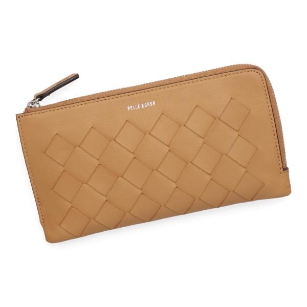 ペレボルサ 財布 レディース PELLE BORSA クロノウィーブ 5843 CA キャメル