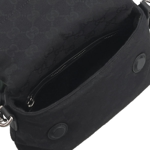 グッチ バッグ メンズ GUCCI GG スモール クロスボディバッグ 821617 FAEHA 1042 ブラック ショルダーバッグ 斜め掛け_3