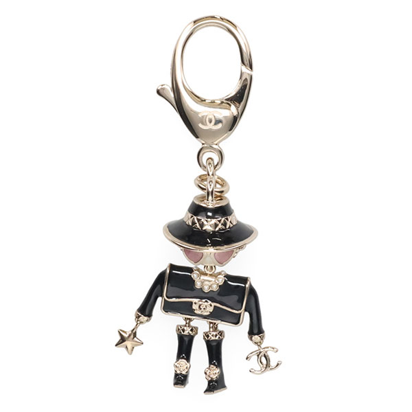 シャネル キーリング レディース CHANEL ABG014 B21625 U3081 ブラック