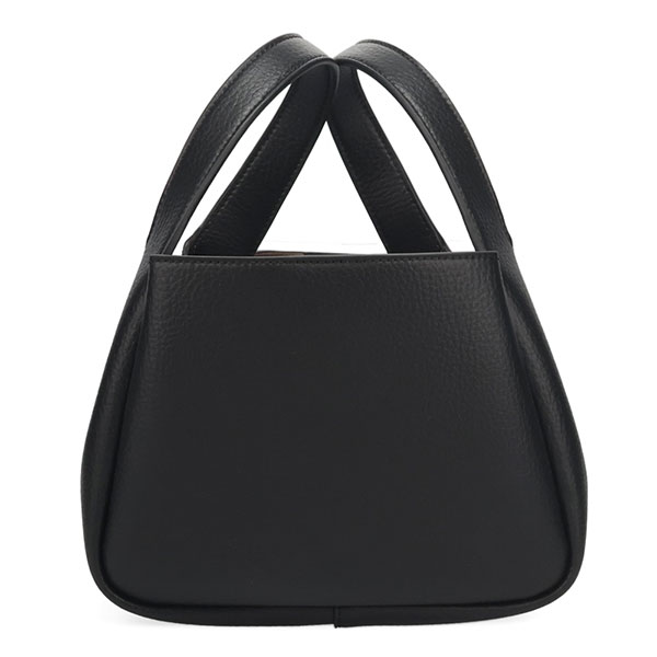 ステラマッカートニー バッグ レディース STELLA McCARTNEY ロゴ ダブルトップハンドル クロスボディバッグ 7B0081 WP0057 1000 ブラック ハンドバッグ