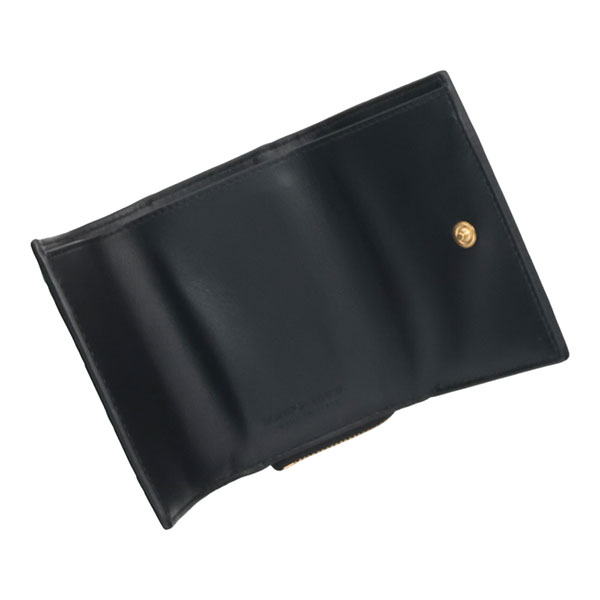 ボッテガヴェネタ 財布 BOTTEGA VENETA イントレチャート 三つ折りファスナーウォレット 690568 V3UH2 8425 ブラック 三つ折り財布 ミニ財布_3