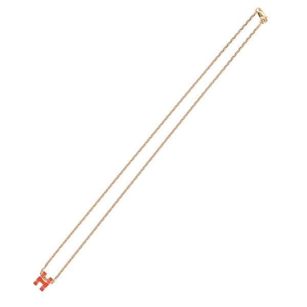 エルメス ポップアッシュ ネックレスミニ HERMES ニューカプシーヌ ゴールド 147992 POP H ポップH_3
