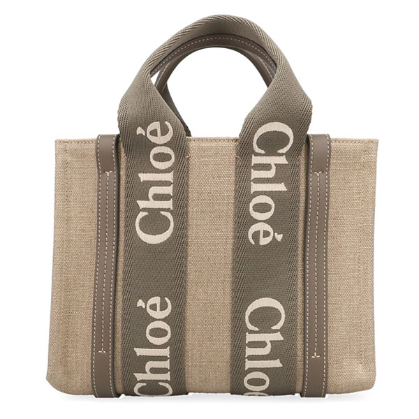 クロエ バッグ レディース CHLOE WOODY スモールトート CHC23AS397 L17 036 フランネルグレー トートバッグ ハンドバッグ