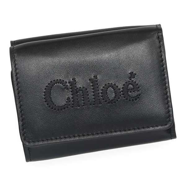 クロエ 財布 レディース CHLOE クロエセンス CHC23AP875 I10 001 ブラック 三つ折り財布 ミニ財布