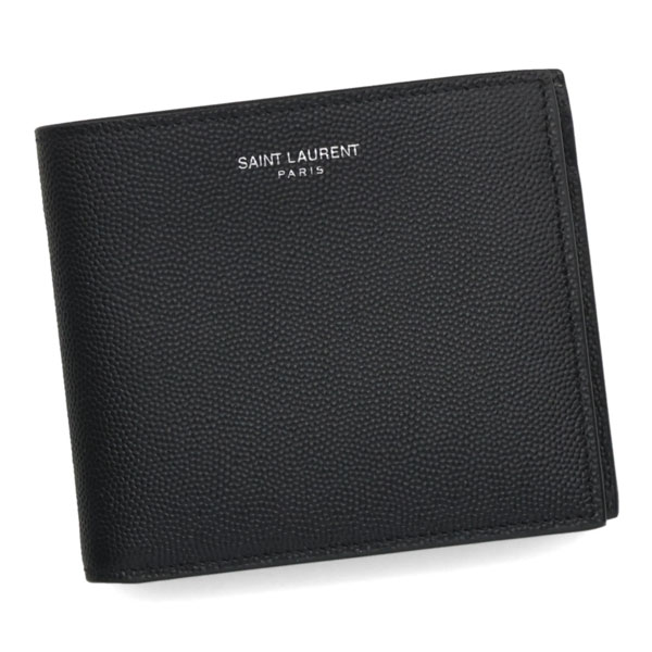 サンローラン 財布 メンズ SAINT LAURENT イーストウエストウォレット 396303 BTY0N 1000 ブラック 二つ折り財布 小銭入れ付き