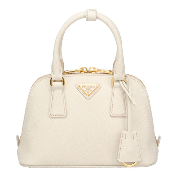 プラダ バッグ レディース PRADA サフィアーノレザー ミニバッグ 1BA851 NZV F0K74 TALCO チョークホワイト ハンドバッグ