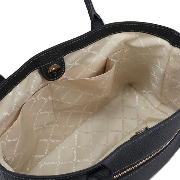 ペレボルサ バッグ レディース PELLE BORSA レネット B5トートバッグ 4796 BL ブラック_4