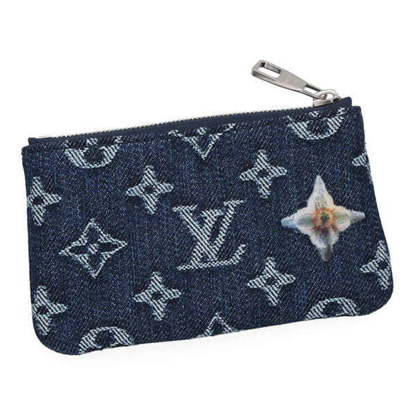 ルイヴィトン 財布 レディース LOUIS VUITTON モノグラムフラワーデニム ポシェットクレ ブルー M27561_2