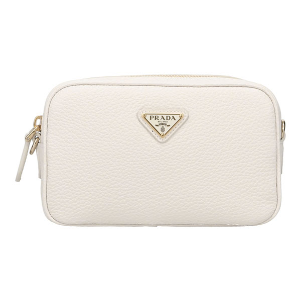 プラダ バッグ レディース PRADA レザーミニバッグ 1NF060 2DKV F0009 BIANCO ホワイト ショルダーバッグ ポシェット_2