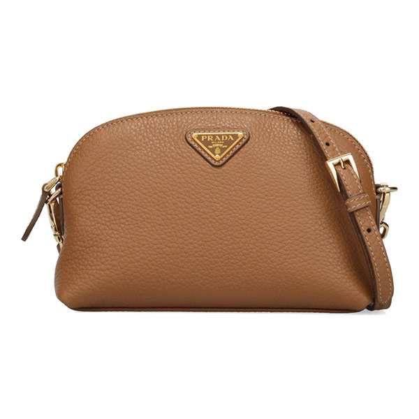 プラダ バッグ レディース PRADA レザーミニバッグ 1NF062 2DKV F03BH CARAMEL キャラメル ショルダーバッグ ポシェット