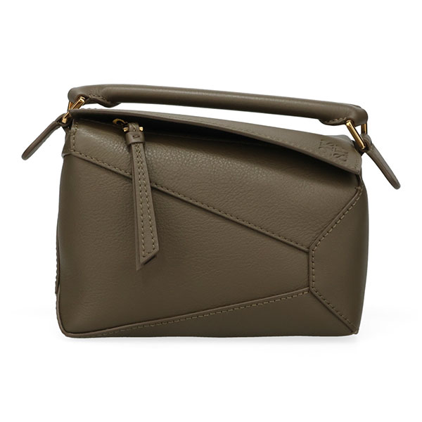 ロエベ バッグ レディース LOEWE パズルバッグ ミニ クラシックカーフ A510P88X26 3969 ダークカーキグリーン ハンドバッグ ショルダーバッグ ミニバッグ