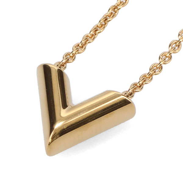ルイヴィトン 首飾り レディース LOUIS VUITTON ネックレスエッセンシャルV ゴールド M00857