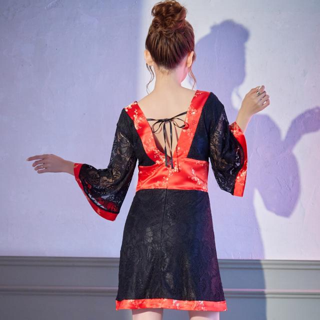 花魁 コスプレ ミニ ショート丈 仮装 コスプレ 和服 着物 花魁 ドレス