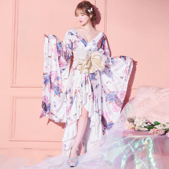 女 着物 花柄 舞台衣装 大衆演劇 コスプレ 女着物 大衆演劇 舞台衣装 コスプレ 花柄