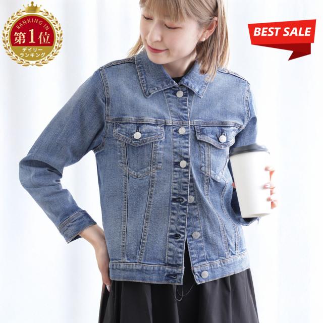 デニムジャケット レディース Gジャン ショート丈 ジャケット 羽織り カジュアル 体型カバー 春 秋 オールシーズン ベーシック 羽織り 20代 30代 40代 50代