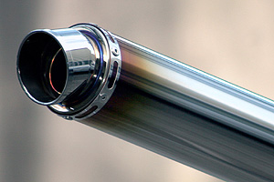 REALIZE   汎用チタンサイレンサー（φ90×420/φ70スラッシュエンド/差込φ50.8） 601-002-03の通販は