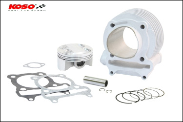 KN企画   KOSO ハイパフォーマンスボアアップKIT鍛造φ63/キムコ レーシング150 KYR150-CY63Fの通販は