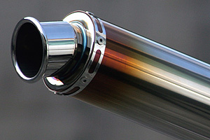 REALIZE   汎用チタンサイレンサー（φ90×420/φ60.5カールエンド/差込φ60.5） 601-002-02の通販は