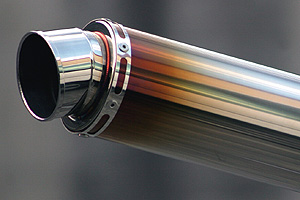 REALIZE   汎用チタンサイレンサー（φ100×450/φ76.3スラッシュエンド/差込φ50.8） 601-001-03の通販は