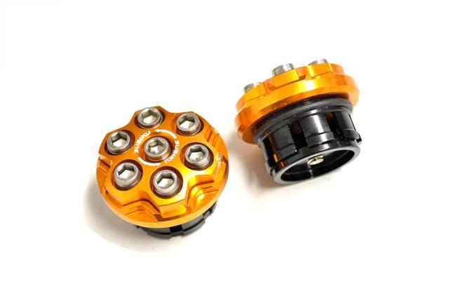 KN企画  BWS125［5S9・46P］・マジェS・FORCE MOS フレームサイドキャップ（ゴールド） ZBK-GEN-G03-KNの通販は 5,259円