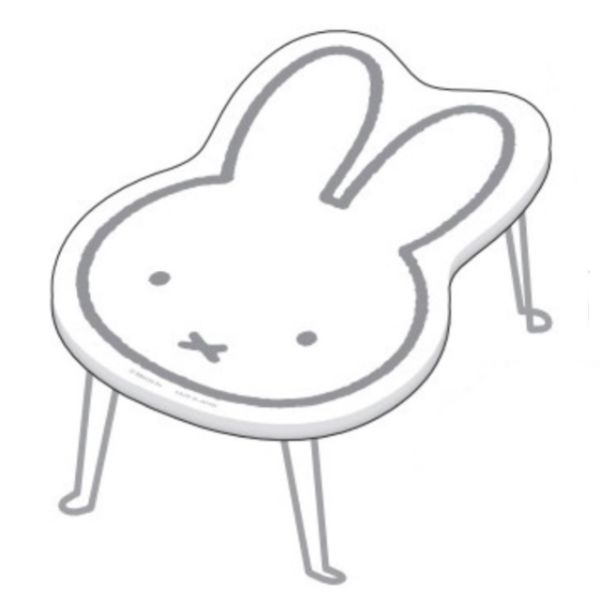 ミッフィー miffy ダイカットミニテーブル（ミッフィー）  ホワイト  ナガノファクトリー 日本製の通販は 5,280円