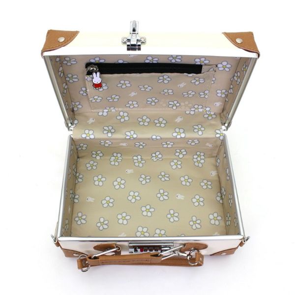 ミッフィー miffy ミニトランク フェイスナチュラル ショルダーバッグ