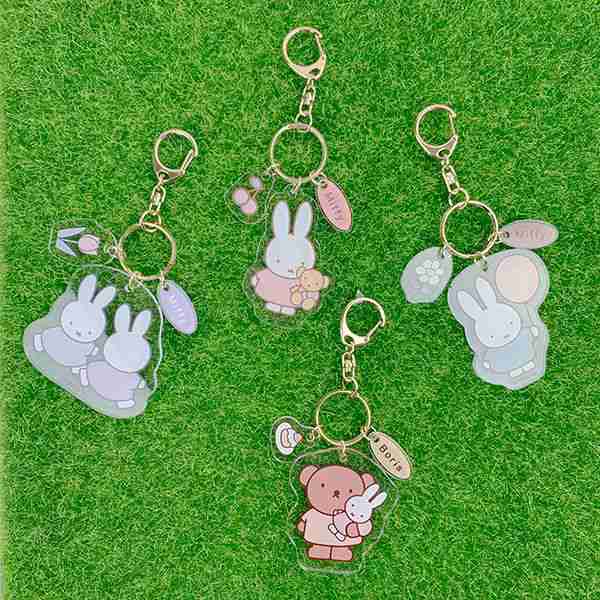 ミッフィー miffy アクリルキーホルダー ボリス BR ブラウン