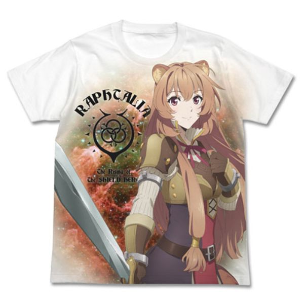 盾の勇者の成り上がり ラフタリア フルグラフィックTシャツ Tシャツ ホワイト XLサイズ